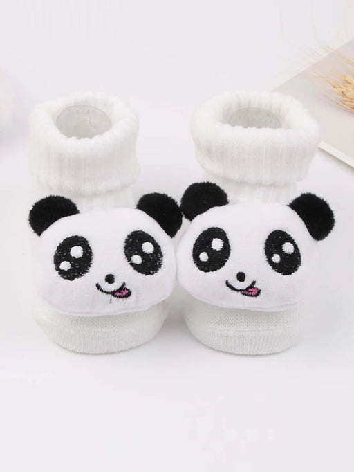 Bebé Calcetines de suelo con decoración de panda de dibujos animados - Quierox - Tienda Online