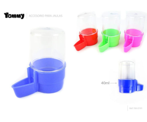 Bebedero para pájaros 40ml, 2 piezas, colores aleatorios - Quierox - Tienda Online