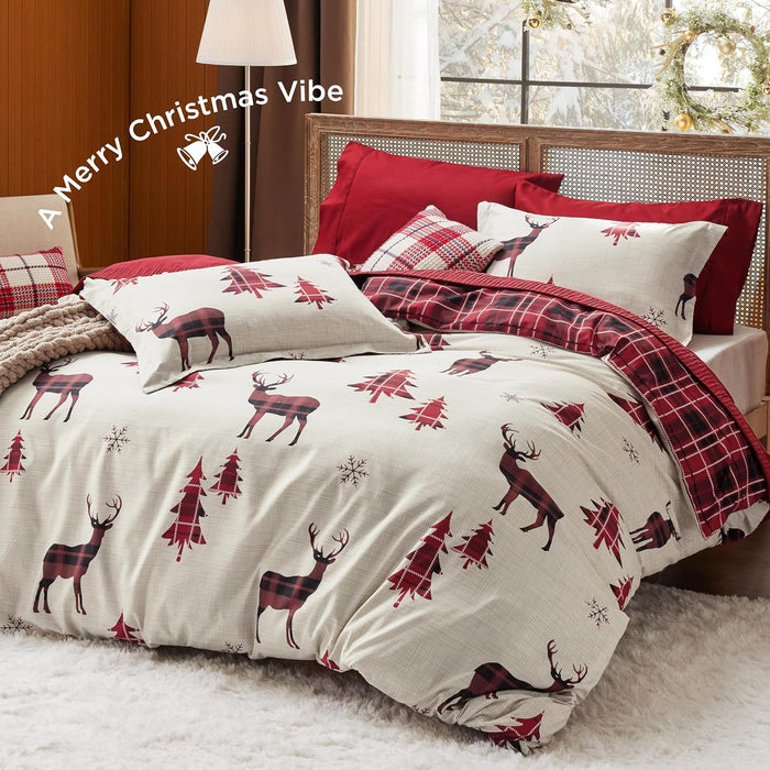 Bedsure Funda de edredón de Navidad tamaño Queen, juego de ropa de cama de Navidad - Quierox - Tienda Online