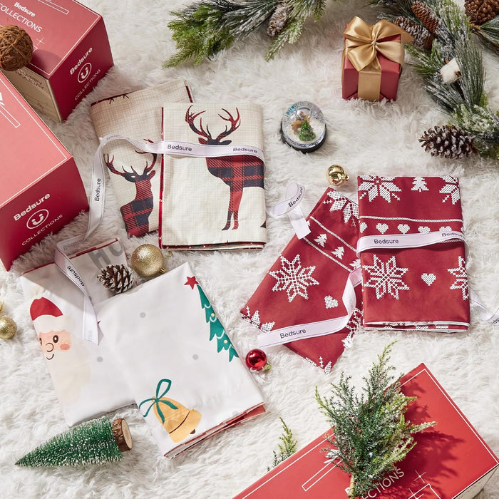 Bedsure Funda de edredón de Navidad tamaño Queen, juego de ropa de cama de Navidad - Quierox - Tienda Online