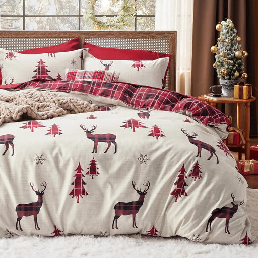Bedsure Funda de edredón de Navidad tamaño Queen, juego de ropa de cama de Navidad - Quierox - Tienda Online