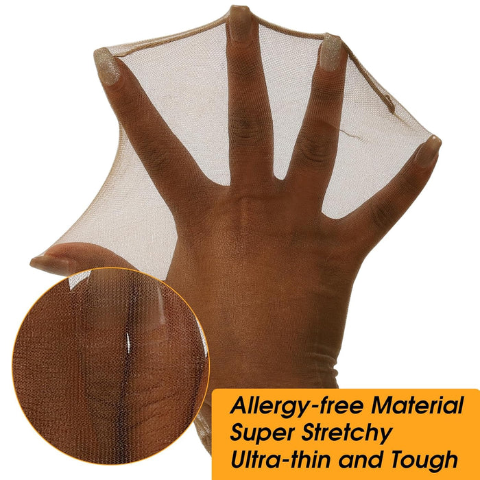 BEEOS Gorra de peluca HD de color marrón oscuro para mujer, 4 piezas - Quierox - Tienda Online