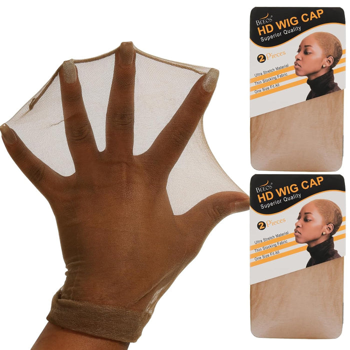 BEEOS Gorra de peluca HD de color marrón oscuro para mujer, 4 piezas - Quierox - Tienda Online