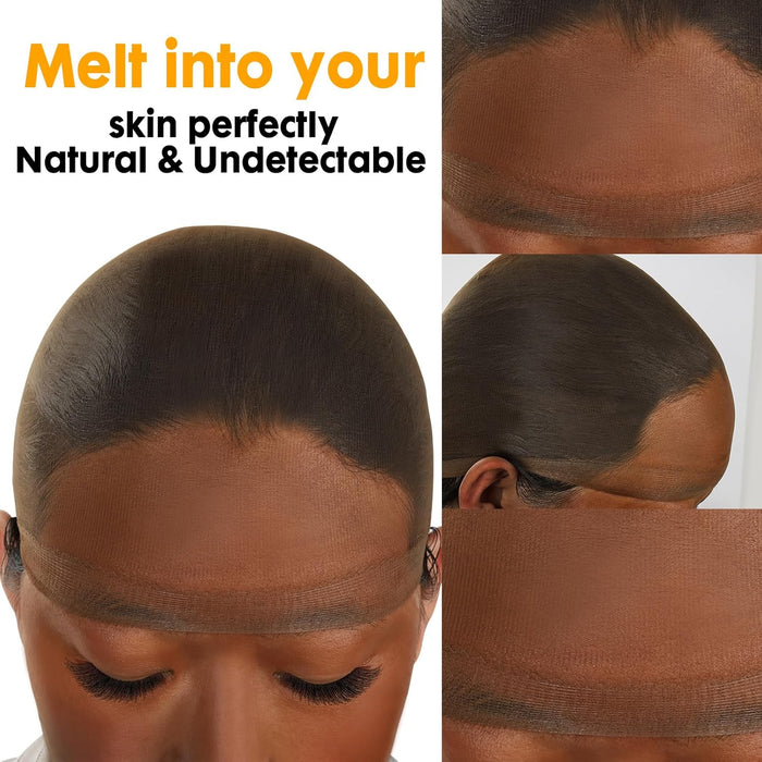 BEEOS Gorra de peluca HD de color marrón oscuro para mujer, 4 piezas - Quierox - Tienda Online