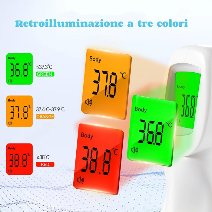 Berrcom Termómetro de fiebre infrarroja, termómetro para bebé sin contacto - Quierox - Tienda Online