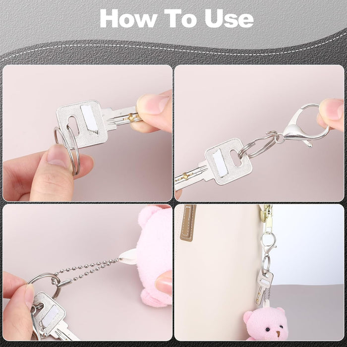 BESARME Kit de 460 piezas de fabricación de llaveros, clips de llavero con llaveros a granel - Quierox - Tienda Online