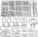 BESARME Kit de 460 piezas de fabricación de llaveros, clips de llavero con llaveros a granel - Quierox - Tienda Online