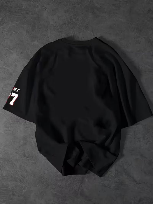 Camiseta Plus Size para Hombres Racing Icon Lucky 777, Estampado de Chicago Speed Week