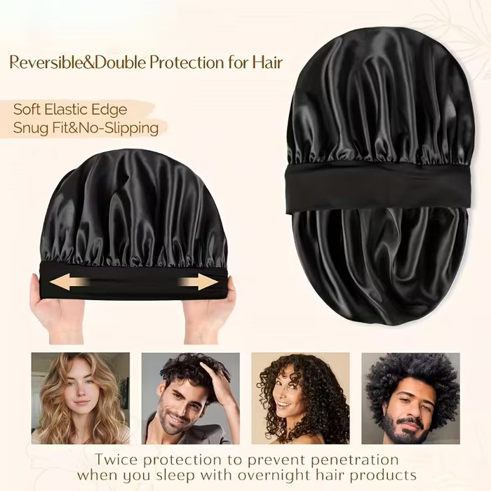 1pcs Gorro suave y transpirable para cuidado nocturno del cabello