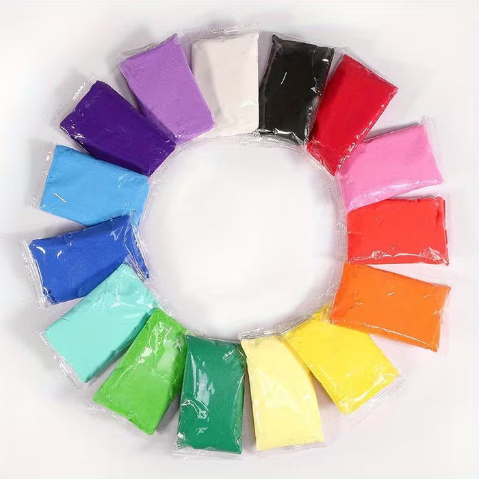 Set de 50 Arcilla Festiva: Modeladora Suave  Ideal para Crear Decoraciones