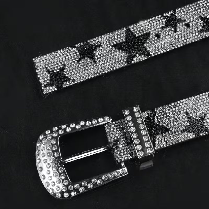 1 cinturón de estilo urbano Y2K con diseño de estrella brillante multicolor