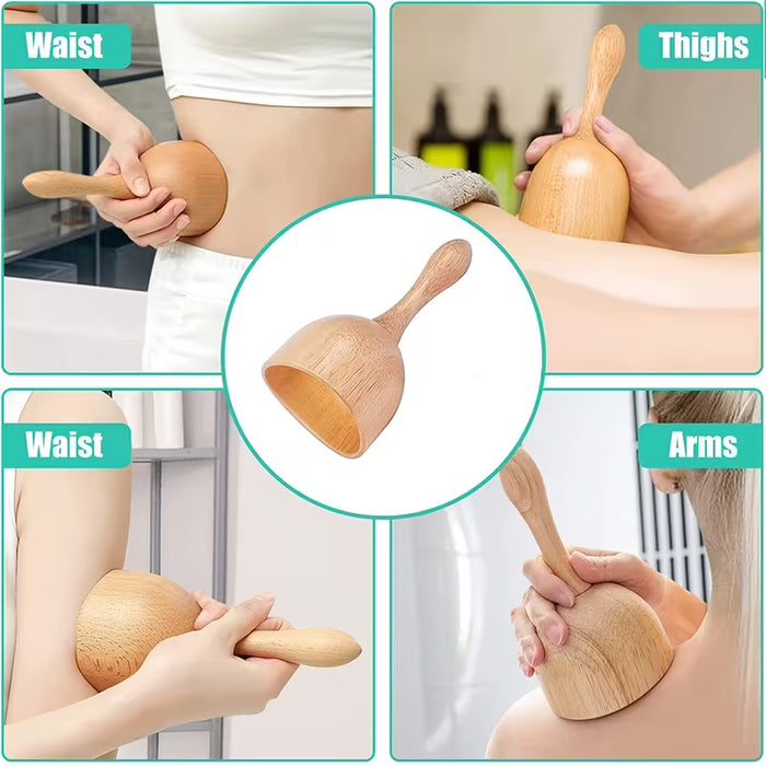 1 Herramienta de Masaje de Madera, Masajeador de Cuerpo Completo