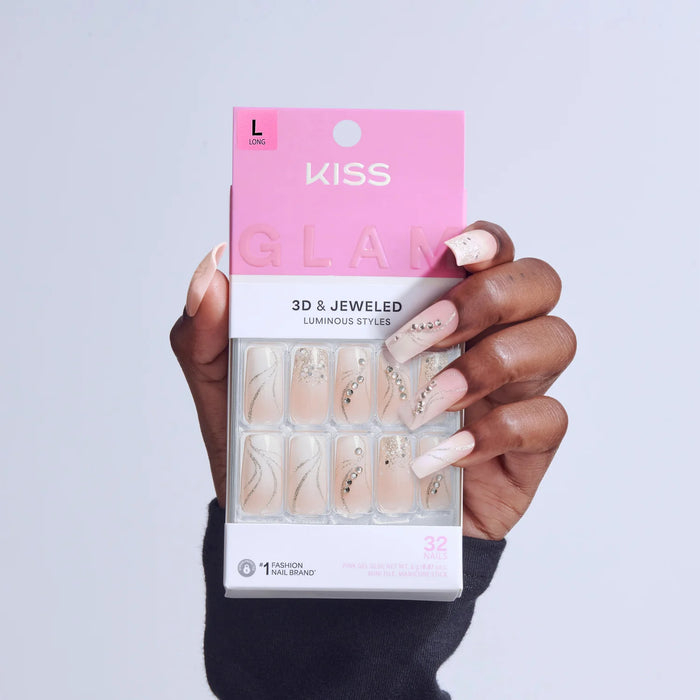 KISS GLAM Uñas 3D y con joyas Envuelto en belleza