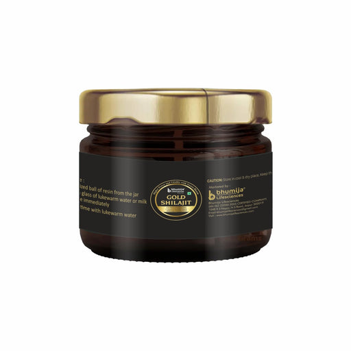 Bhumija Lifesciences Resina de oro pura Shilajit/Shilajeet - 20 g | Mineral natural - Quierox - Tienda Online