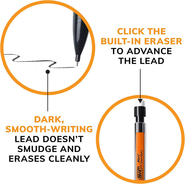 BIC Lápices Xtra Life, trazo medio, Negro - Quierox - Tienda Online