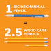 BIC Pack de 24 Lápices mecánicos Xtra-Sparkle Número 2 con borradores, punta media (0.7mm) - Quierox - Tienda Online