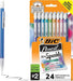 BIC Pack de 24 Lápices mecánicos Xtra-Sparkle Número 2 con borradores, punta media (0.7mm) - Quierox - Tienda Online