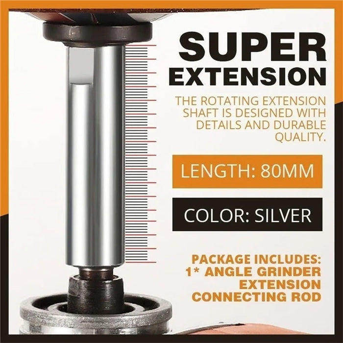Biela de extensión de amoladora angular, 65mm, M10, tuerca de bloqueo de brida - Quierox - Tienda Online