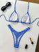 Bikini de Triángulo Mini para Mujer, Estampado a Rayas, para mujer - Quierox - Tienda Online