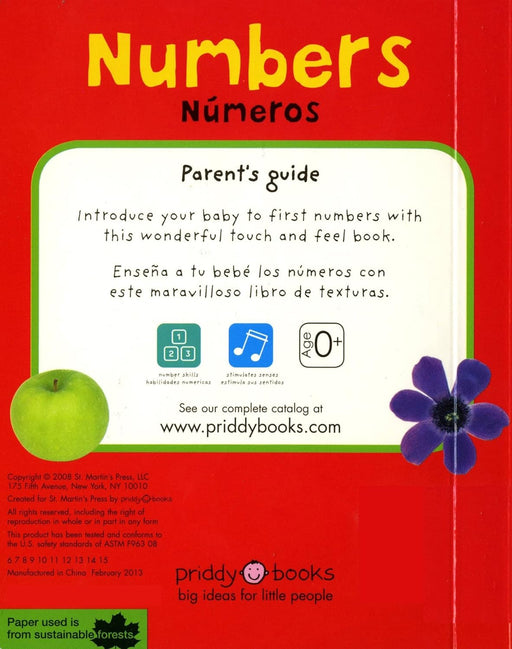 Bilingual Numbers / Números: English - Spanish Bilingual (Bright Baby Touch and Feel) - Quierox - Tienda Online