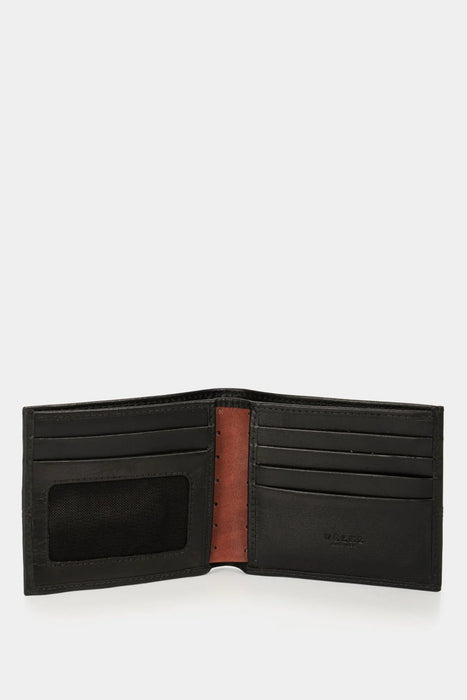 Billetera de cuero Inserto contrastes Negro - Quierox - Tienda Online