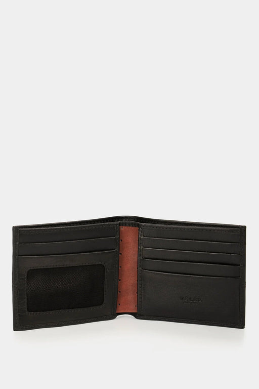 Billetera de cuero Inserto contrastes Negro - Quierox - Tienda Online