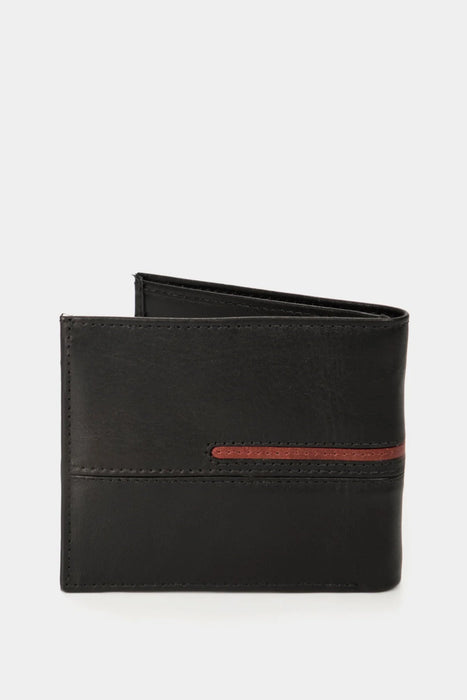 Billetera de cuero Inserto contrastes Negro - Quierox - Tienda Online