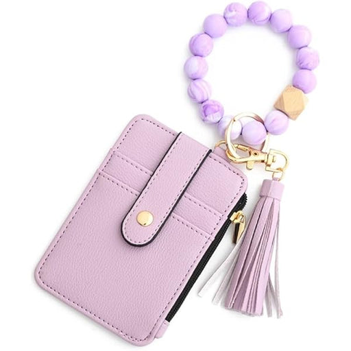 Billetera llavero para mujer con diseño de turquesa y cuentas - Quierox - Tienda Online
