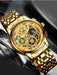BINBOND Reloj de lujo para hombre elegante y moderno, de acero inoxidable - Quierox - Tienda Online