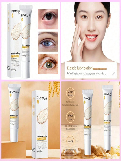 Bioaqua Crema para ojos de arroz blanco Contorno de ojos Ojeras - Quierox - Tienda Online