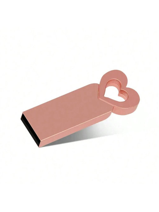 BIYETIMI Mini Memoria USB Metálica con Forma de Corazón 8GB Rosa Memoria USB Portátil - Quierox - Tienda Online