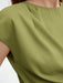 BizChic Blusa de satén de manga corta y holgada para mujer - Quierox - Tienda Online