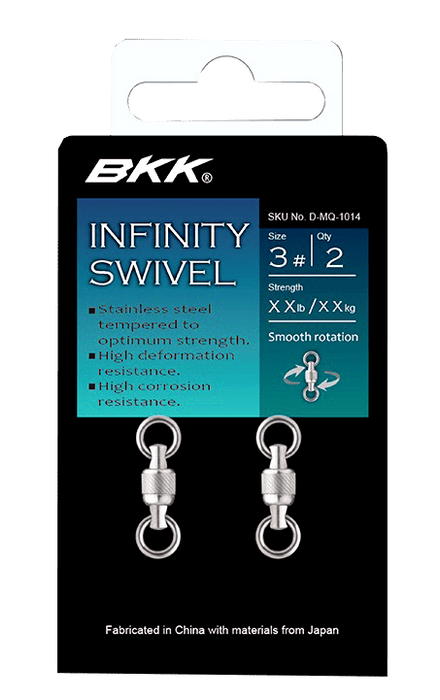 BKK Infinity Swivel - está equipado con acero inoxidable 2pcs/caja de 10 pares - Quierox - Tienda Online