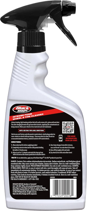Black Magic 120228 Limpiador Intenso de Neumáticos y Llantas con Espuma 22fl oz - Quierox - Tienda Online