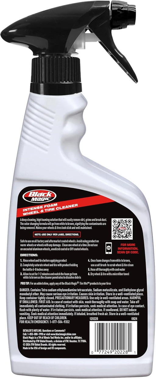 Black Magic 120228 Limpiador Intenso de Neumáticos y Llantas con Espuma 22fl oz - Quierox - Tienda Online