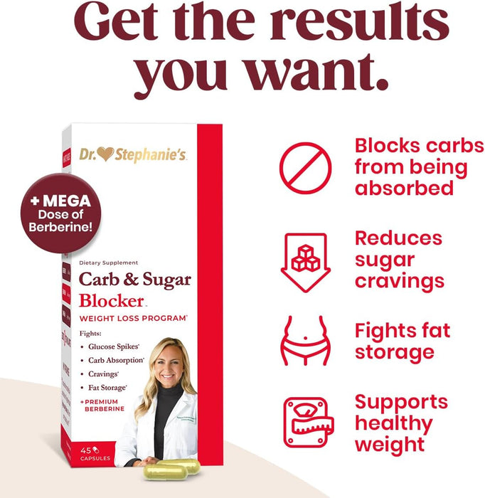 Bloqueador de carbohidratos y azúcar - Suplemento Mega dosis de berberina y Gymnena - Quierox - Tienda Online