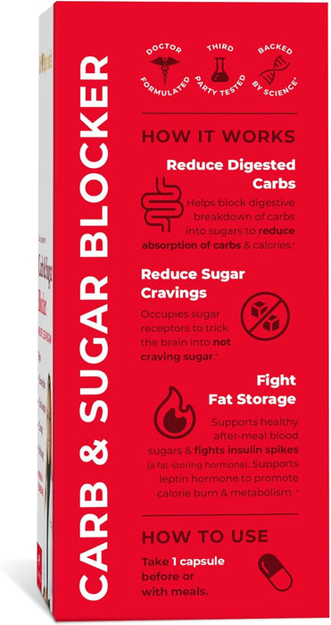 Bloqueador de carbohidratos y azúcar - Suplemento Mega dosis de berberina y Gymnena - Quierox - Tienda Online