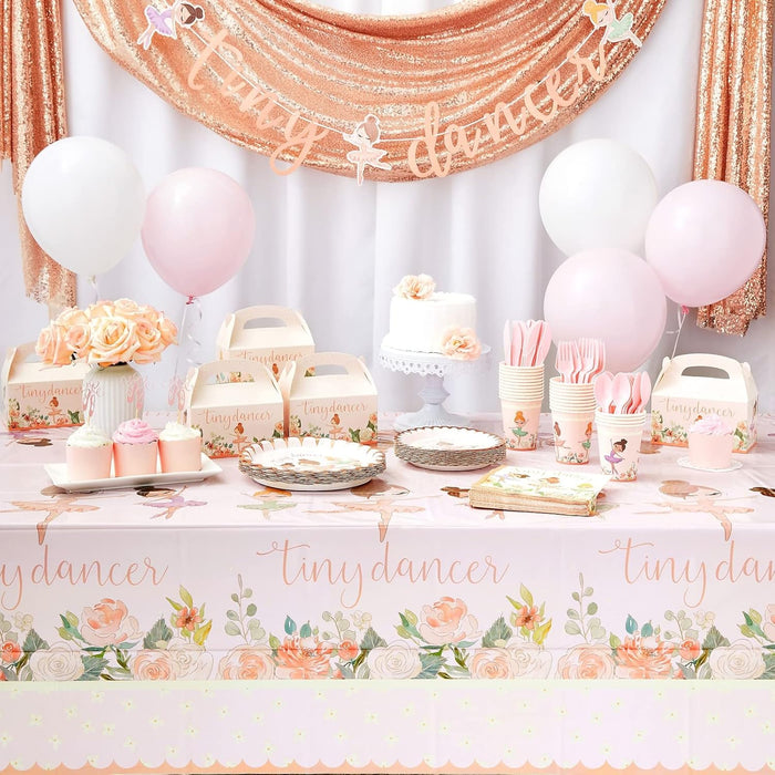 BLUE PANDA Tiny Dancer - Juego de vajilla para decoración de fiesta de cumpleaños, 219 piezas - Quierox - Tienda Online