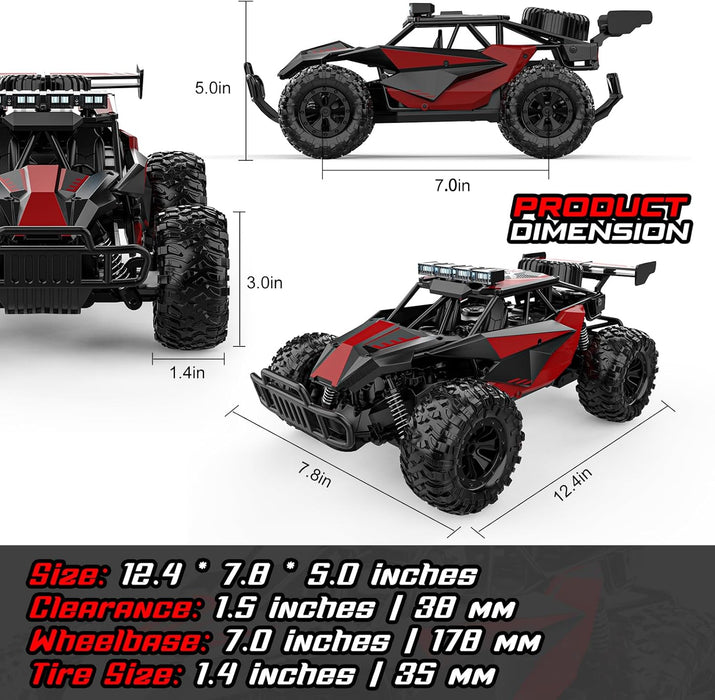 BLUEJAY Coche de Control Remoto, Coches RC Juguetes de Alta Velocidad de 2.4GHz 33KM/H - Quierox - Tienda Online