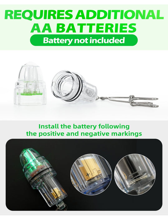 BLUEWING - Lámpara de pesca subacuática mejorada (3 unidades, 2000 pies), 4,3 pulgadas, color verde - Quierox - Tienda Online