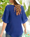 Blusa Casual Elegante de Manga Corta para Mujer - Cuello Redondo - Quierox - Tienda Online