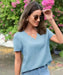 Blusa de Mujer con Corte Escalonado - Quierox - Tienda Online