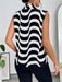 Blusa sin mangas con cuello en V y estampado gráfico para mujer - Quierox - Tienda Online