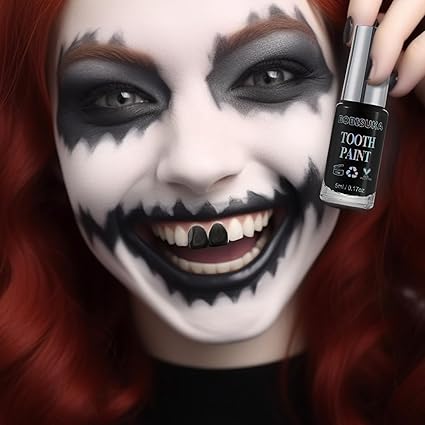 BOBISUKA Pintura de Dientes Negra, Solución Profesional de Maquillaje - Quierox - Tienda Online
