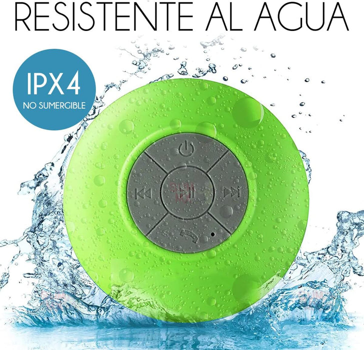 Bocina Bluetooth Portátil Recargable para Regadera con Ventosa - Quierox - Tienda Online