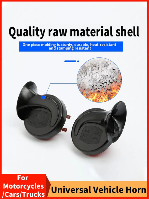 Bocina universal para motocicleta de 12 V compatible con coches, camiones y más - Quierox - Tienda Online