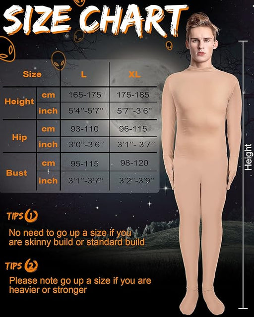 Body completo de Foaincore para hombre, Zentai elástico de licra, de adulto, disfraz de Halloween - Quierox - Tienda Online