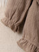 Body con lazo en la parte delantera, mangas acampanadas y ribete de volantes para niña - Quierox - Tienda Online