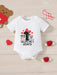 Body de manga corta informal para bebé con estampado para el Día de San Valentín - Quierox - Tienda Online