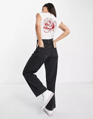 Body de punto con gráficos Go To de Free People en color blanco - Quierox - Tienda Online